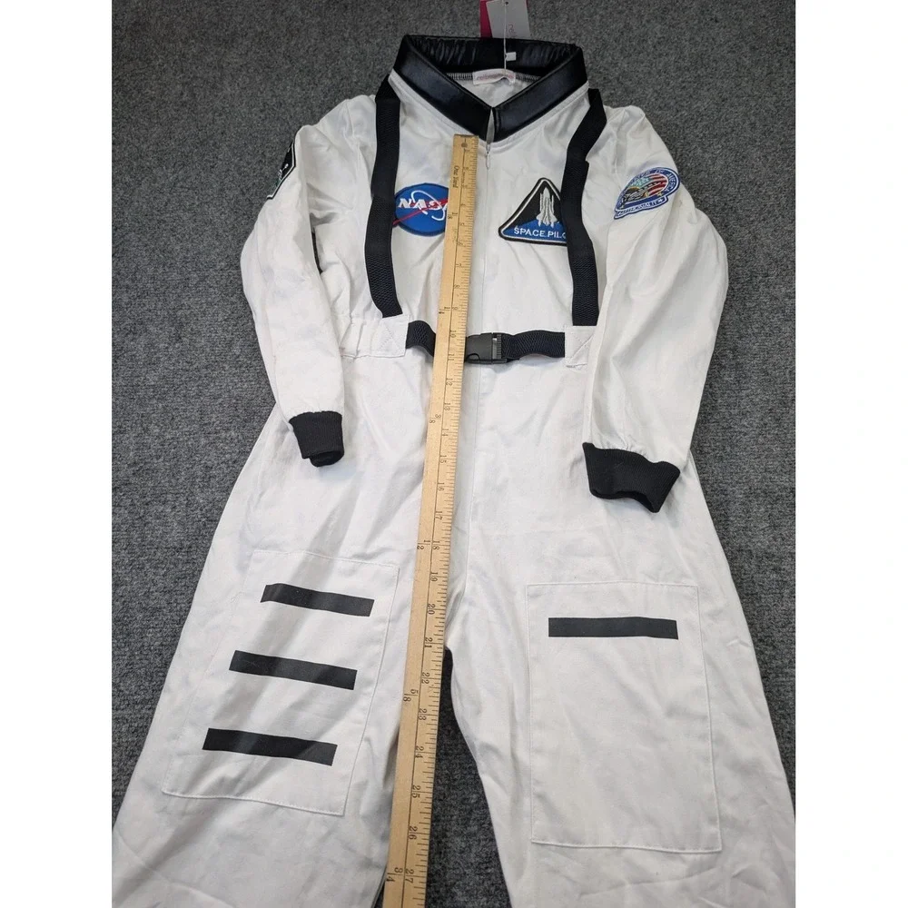 Relibeauty Astronaut Coverall‎ Kids Size 11-12 White NASA Space Pilot Costume